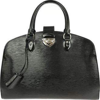 Louis Vuitton Pont Neuf Handbag Electric Epi Leather Black Leather Handbag (Pre-Owned)