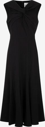 Roland Mouret Ausgestelltes Cady-Midikleid mit drapiertem Ausschnitt