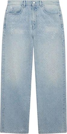 Casablanca Hotfix Baggy Jeans - Dames - Regular Fit Jeans - Blauw - W23 - Katoen - Jeans