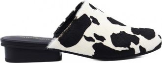 Intentionally blank Womens Touch Backless Mule In Black Moo