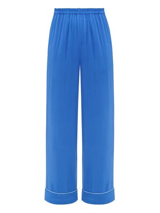 Sleeper Pastelle trousers - women - Viscose/Cotton/Polyester - M - Blue