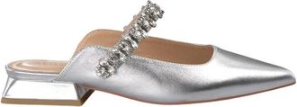 Alma En Pena Hoge hak schoen strass band - Dames - Slip ons - Grijs - 40 EU - Leer - Schoenen