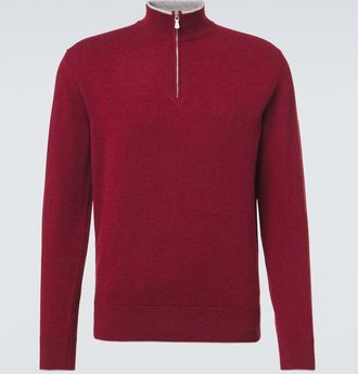 Eleventy Jersey de cachemir con media cremallera