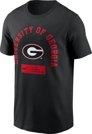 Nike Georgia Primetime Seasonal Nike Mens College T-Shirt in Black | N19900AGBN-9SV