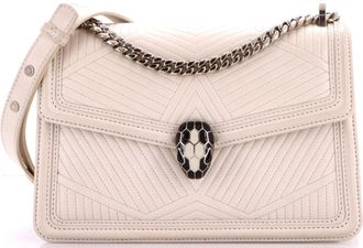 Bulgari Serpenti Forever Shoulder Bag Quilted Leather Small