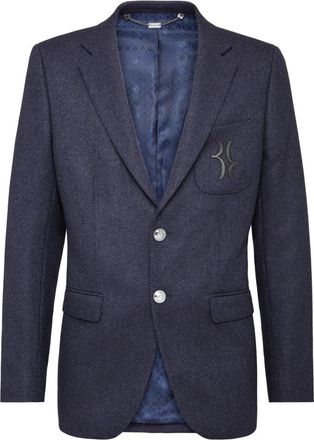 Billionaire Boys Club Blazer Double B - Heren - Blazers - Blauw - L - Leer - Jassen