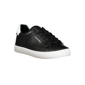 Calvin Klein Leather Sneaker - Black