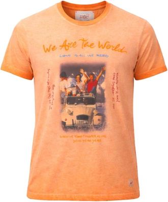 Bob Bob, T-Shirts, male, Orange, Size: 2XL 2CV Print T-Shirt