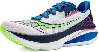 Saucony Endorphin Azura Mens Shoes White/Navy : 12.5 D - Medium, Leather