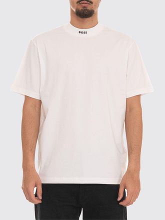 HUGO BOSS T-shirt in cotone basic con mini logo