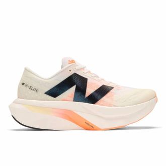 New Balance Womens Fuelcell Supercomp Elite V4 Running Shoes In White /beige
