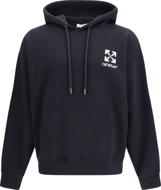 Off-white Mens Hoodie Small Arrow Skate Black Cotton Sweatshirts Sweater