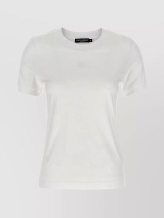 Dolce & Gabbana cotton logo embroidered t-shirt