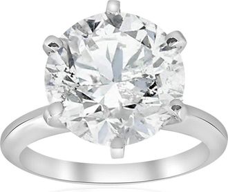 Pompeii3 4 ct Round Diamond Solitaire Engagement Ring 14k White Gold