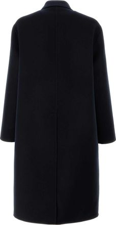 Gucci Mens Wool Blend Coat Navy Mix