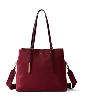 Borbonese Shopping Bags, female, Red, ONE SIZE, Borbonese Bags.. Bordeaux