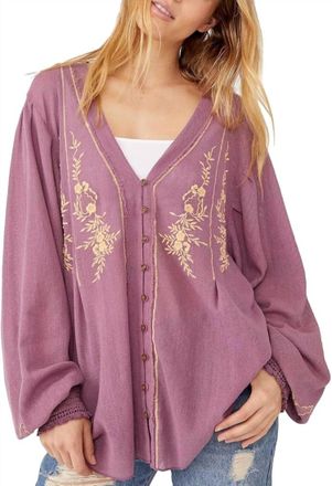 Free People Margie Top In Candied Lilac