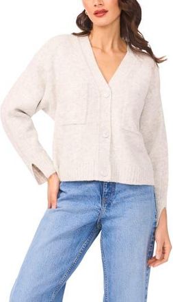Parker V-Neck Crop Cardigan in Silver Heather at Nordstrom Rack, Size X-Large