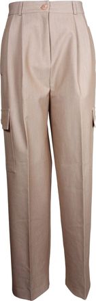 Frankie Shop Maesa Cargo Pants in Beige Polyester