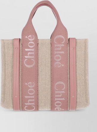 Chlo&eacute; linen beach bag