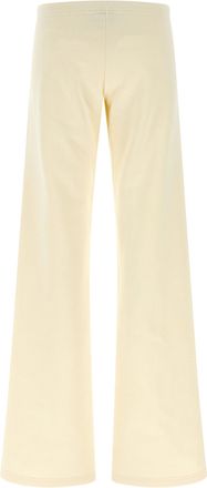 Balenciaga Womens White Cotton Flared Pants
