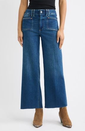 Paige Anessa Raw Hem Jeans in Amoroso at Nordstrom, Size 32