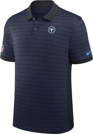 Nike Tennessee Titans Rivalries Collection Sideline Victory Striped Nike Mens Dri-FIT NFL Polo in Blue | 03BG0CZD9V-5U0
