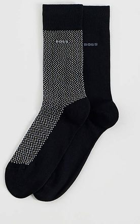 HUGO BOSS 2 Pack Mini Cube Print Socks