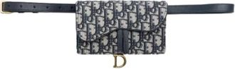 Dior Pre-owned Vintage Belt Bag - Dames - Pre-owned - Blauw - Maat: ONE Size Leer