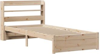 vidaXL Bed Frame with Headboard without Mattress 90x190 cm Single Vidaxl