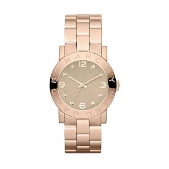 Marc Jacobs Amy Mbm 3221 Horloge - Dames - Horloges - Roze - ONE Size - Accessoires
