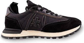 Premiata John Low D - Dames - Sneakers - Zwart - 36 EU - Nylon - Schoenen