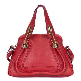 Chlo&eacute; Pre-owned Womens Small Paraty Shoulder Bag - Red - One Size