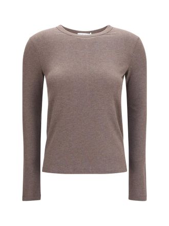 Max Mara Brown Knitted Crew Neck Sweater