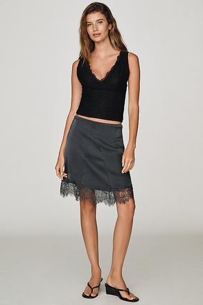 Lioness Skin Midi Skirt