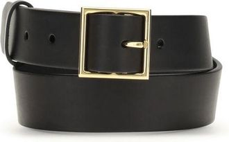 Gabriela Hearst Black Leather Regular Womens Belt
