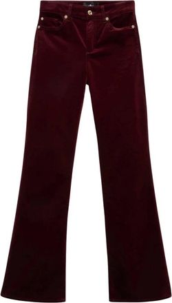7 For All Mankind Jeans Bootcut Leggy in velluto - - Jeans - Donna - Rosso - W25