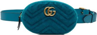 Gucci Pre-owned Gucci GG Marmont Matelasse Velvet Belt Bag Ladies 5L90NHOOAQTPLTGB