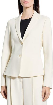 Theory Admiral Crepe Blazer in Rice at Nordstrom, Size 10