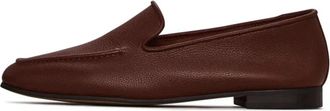 Cesare Gaspari Leren Luxe Instappers - Bordeaux - Dames - Loafers - Rood - 40 EU - Leer - Schoenen