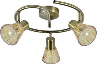 Fabrilamp Fabrilamp - Plafon Circular De 3 Focos Modelo Cooper Cuero-cristal