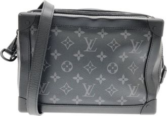 Louis Vuitton Black Coated Canvas Shoulder Bag (Pre-Owned)