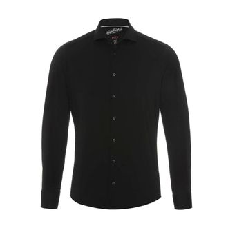 Pure Heren, Overhemden, Zwart, Maat: L
