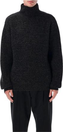 Christophe Lemaire Stijlvolle Highneck Sweater - Heren - Coltruien - Zwart - XL - Truien & Vesten
