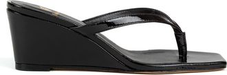 Bobbies Gabrielle Heeled Sandals in Vinyl Black at Nordstrom, Size 9.5