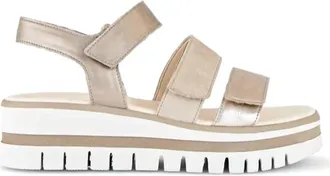 Gabor Womens 4.620 Wedge Sandal In Metallic