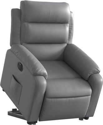 vidaXL Vidaxl - Sill&oacute;n Reclinable Elevable El&eacute;ctrico De Cuero Sint&eacute;tico Gris