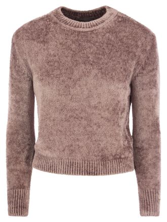 Herno Resort Pullover In Chenille Knit Sweater