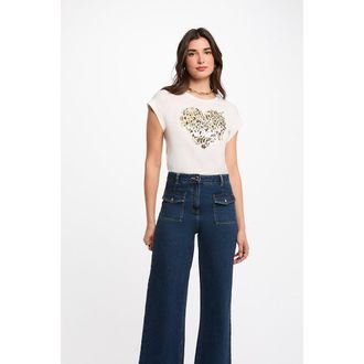Morgan T-shirt korte mouwen en ronde hals