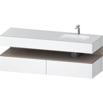 Duravit Qatego Lavabo Encastrado Con Base De Lavabo Consola, - Duravit